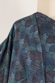 Blue Shells Japanese Cotton/Linen Woven