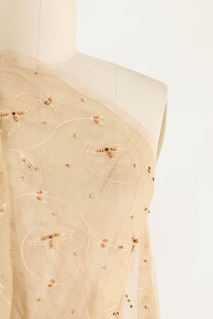 Beaded Dreams Silk Mesh Woven - Marcy Tilton Fabrics