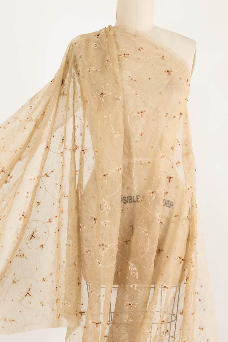 Beaded Dreams Silk Mesh Woven - Marcy Tilton Fabrics