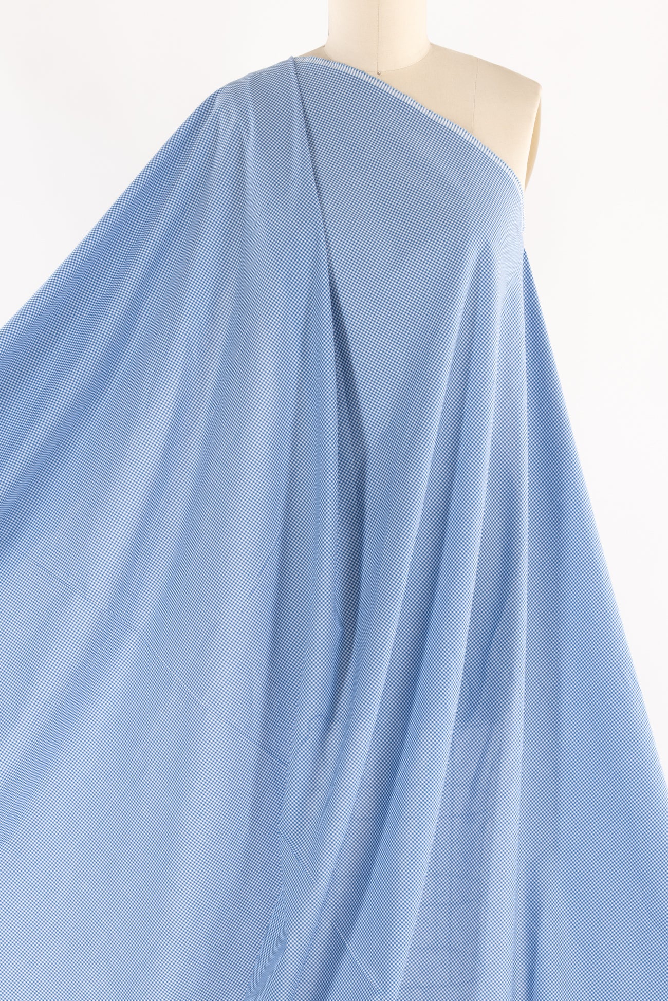 Benjamin Mini Checks Italian Cotton Woven