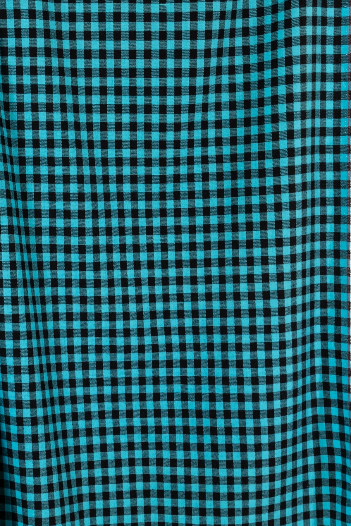 Bisbee Turquoise Checks Cotton Flannel Woven