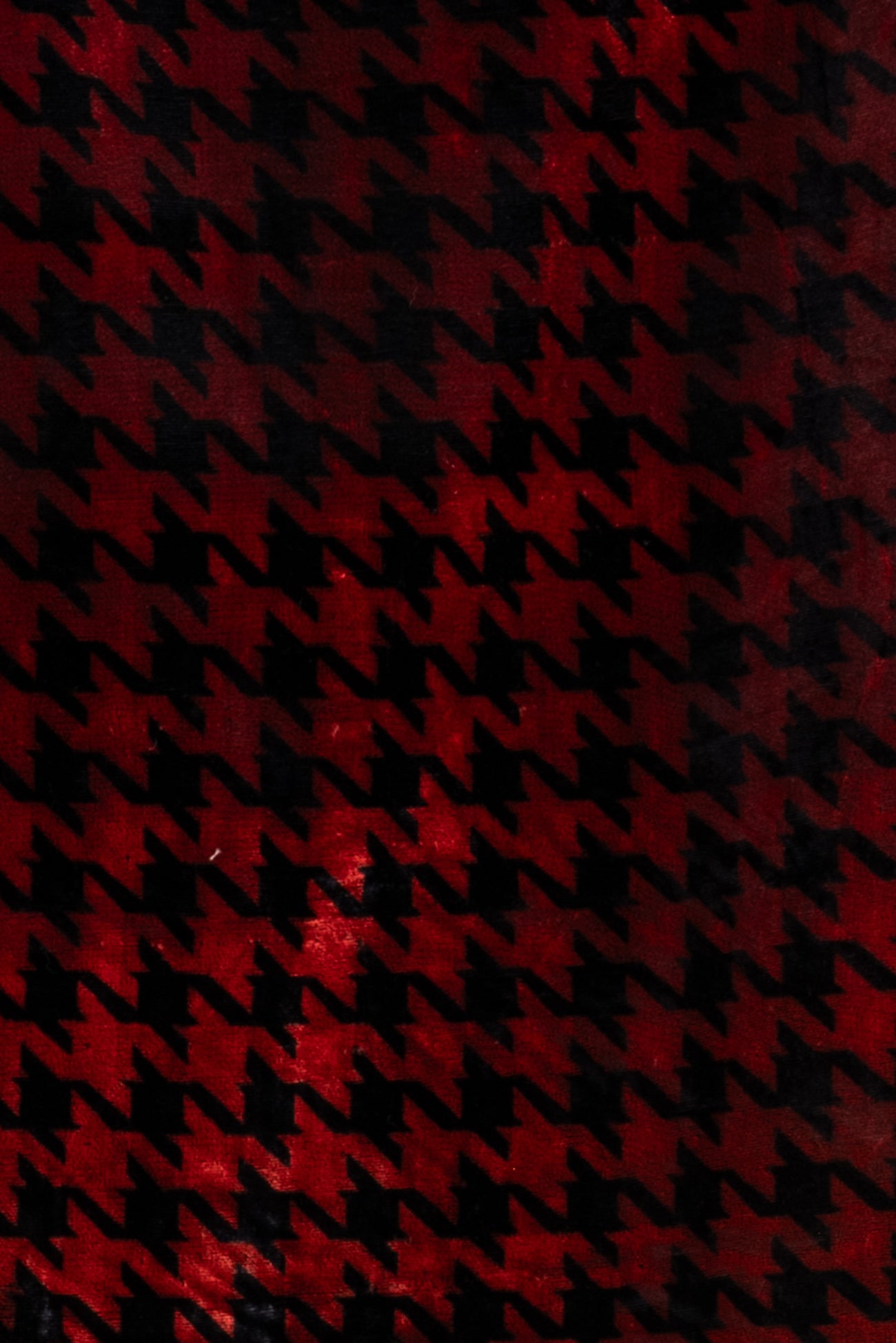 Bittersweet Houndstooth Velvet Woven