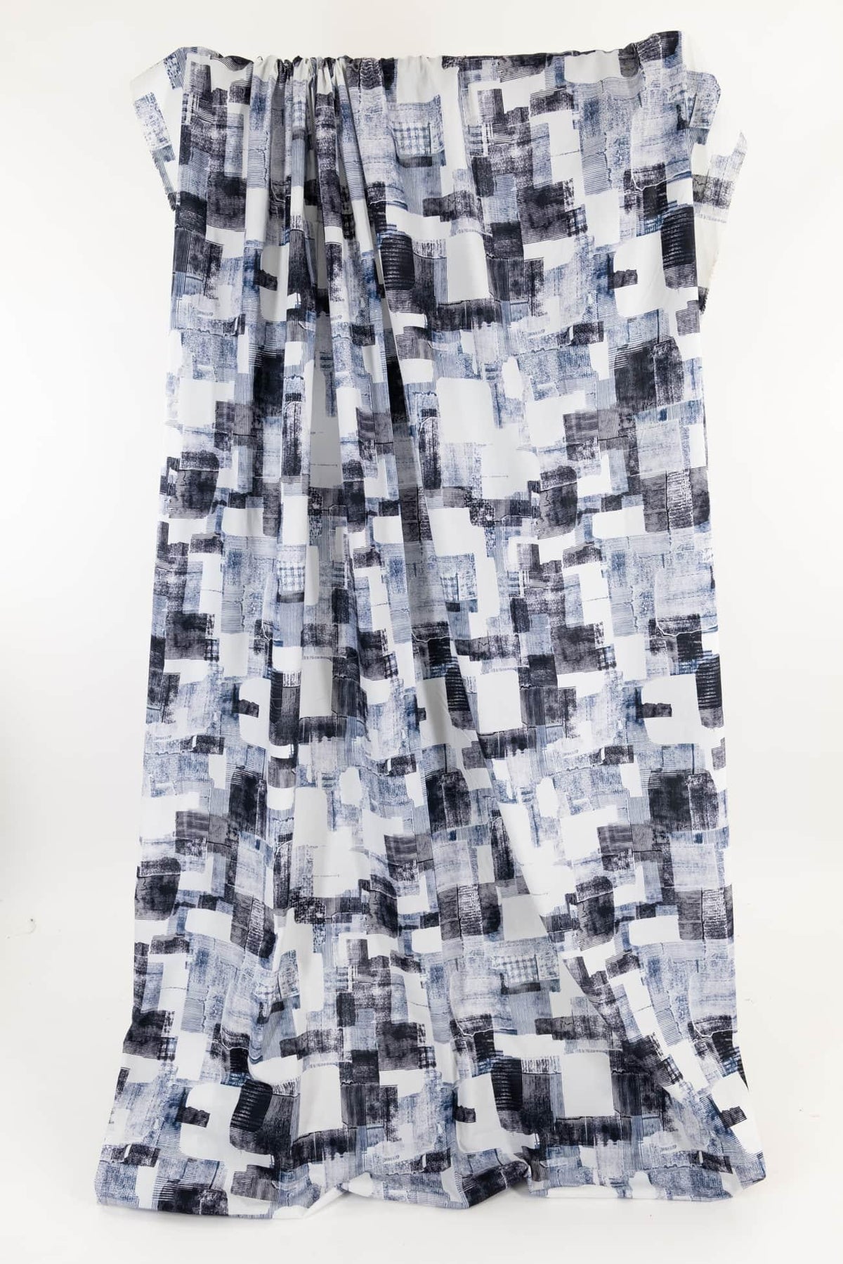 Blue Grid Indian Cotton Woven - Marcy Tilton Fabrics
