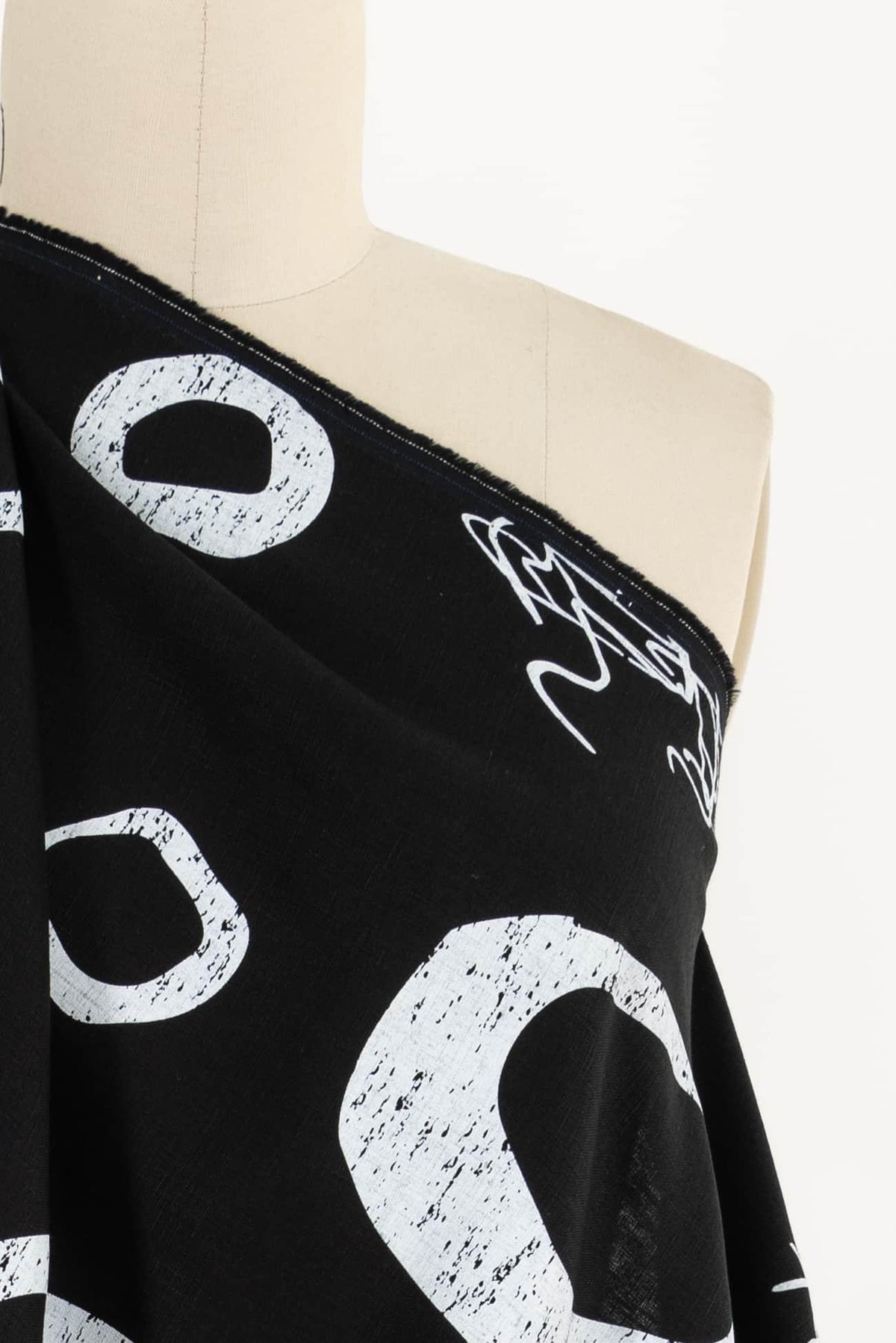 Black Cloud Linen Woven - Marcy Tilton Fabrics