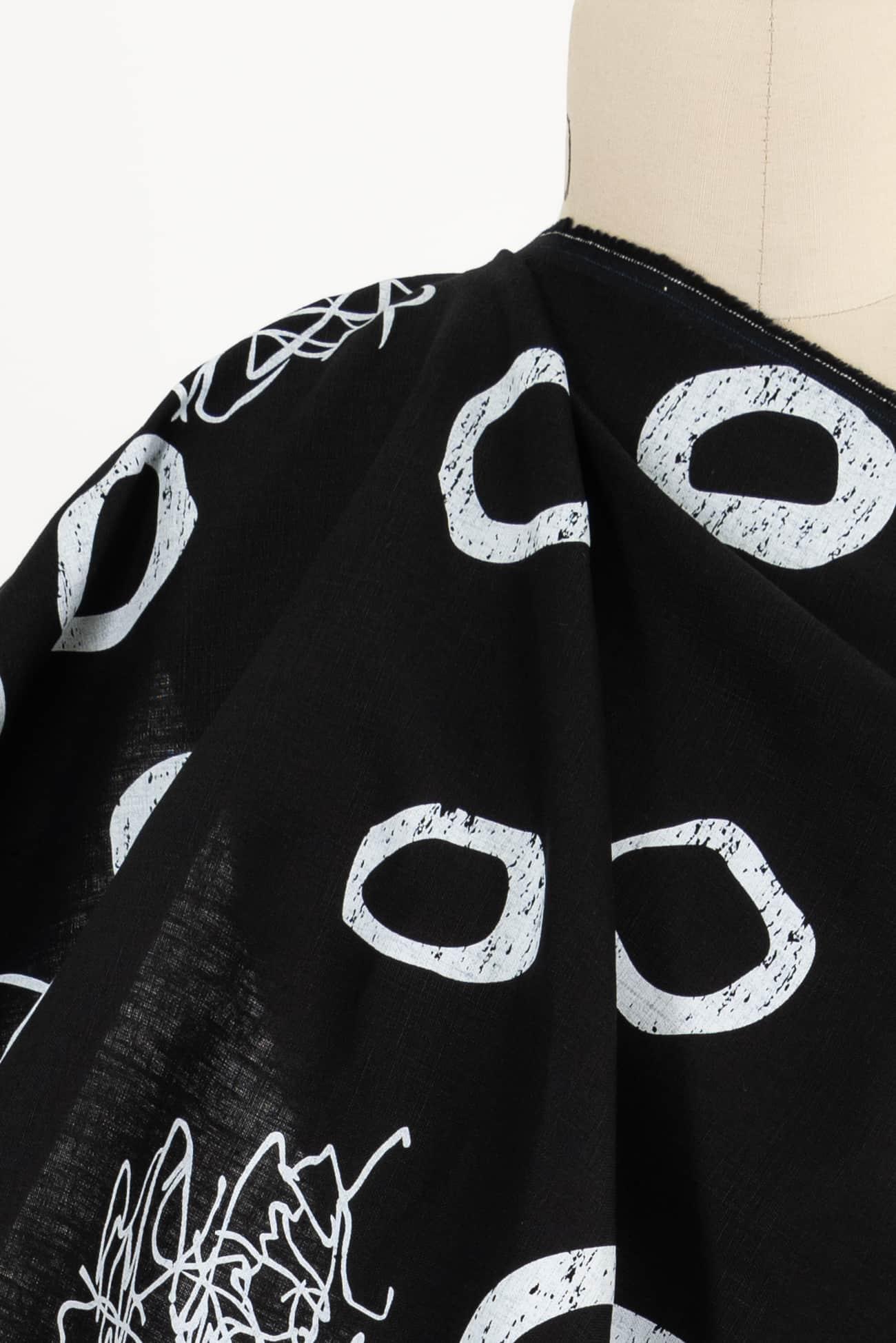 Black Cloud Linen Woven - Marcy Tilton Fabrics