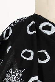 Black Cloud Linen Woven - Marcy Tilton Fabrics