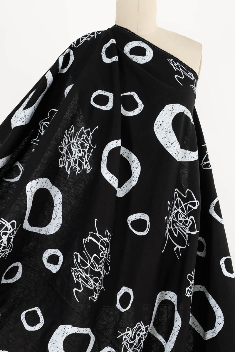 Black Cloud Linen Woven - Marcy Tilton Fabrics