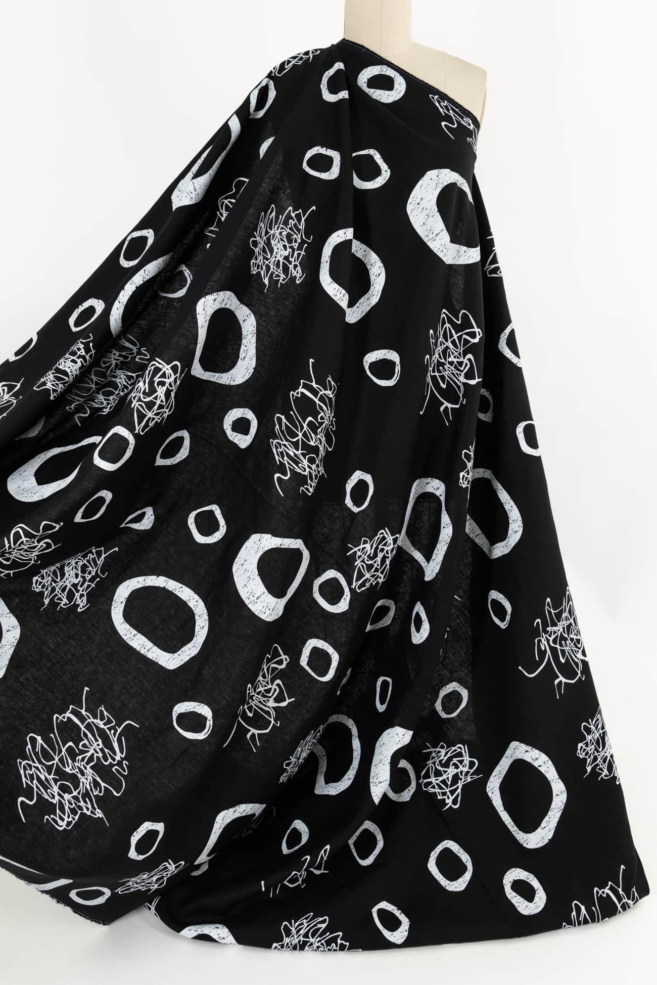 Black Cloud Linen Woven - Marcy Tilton Fabrics