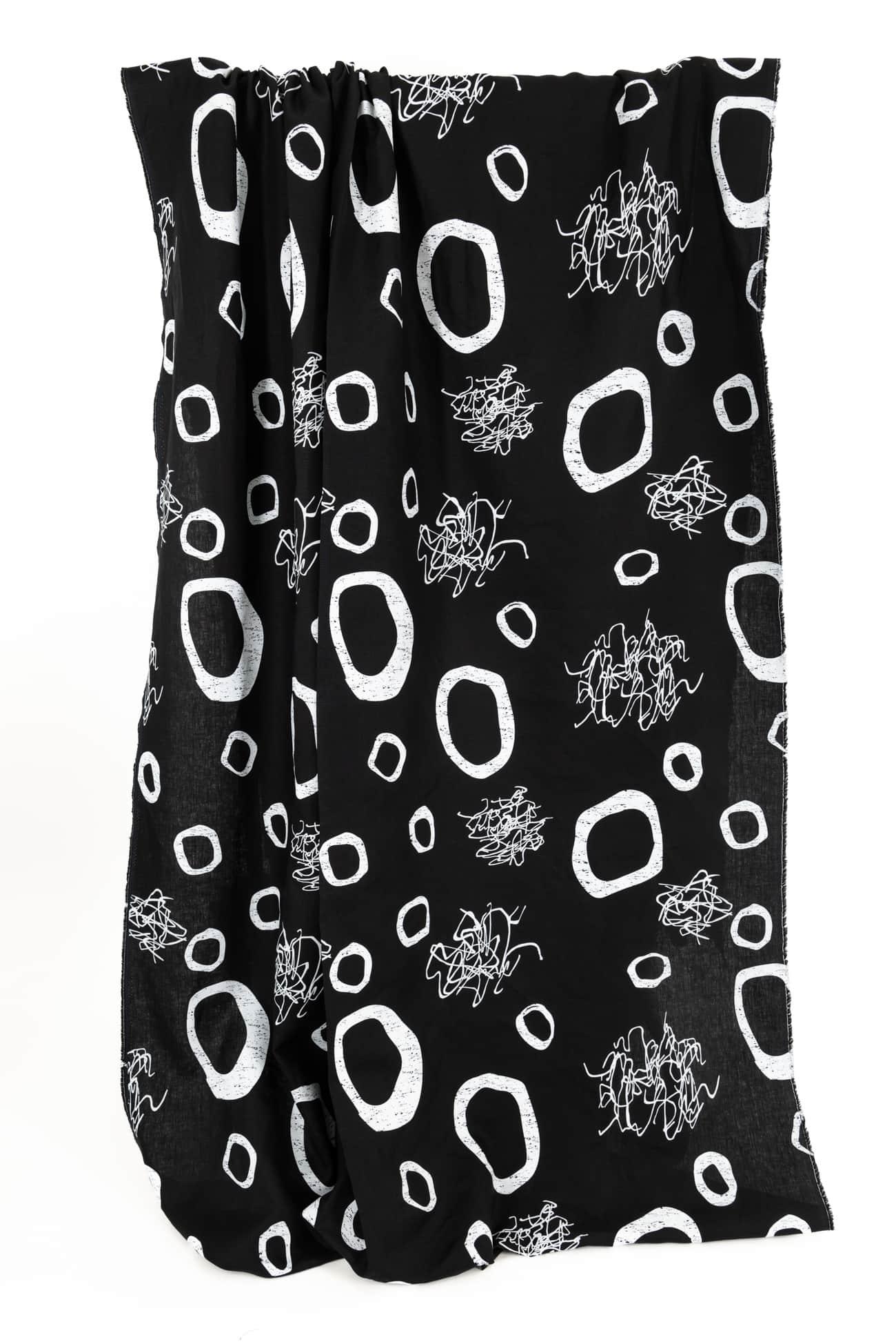 Black Cloud Linen Woven - Marcy Tilton Fabrics