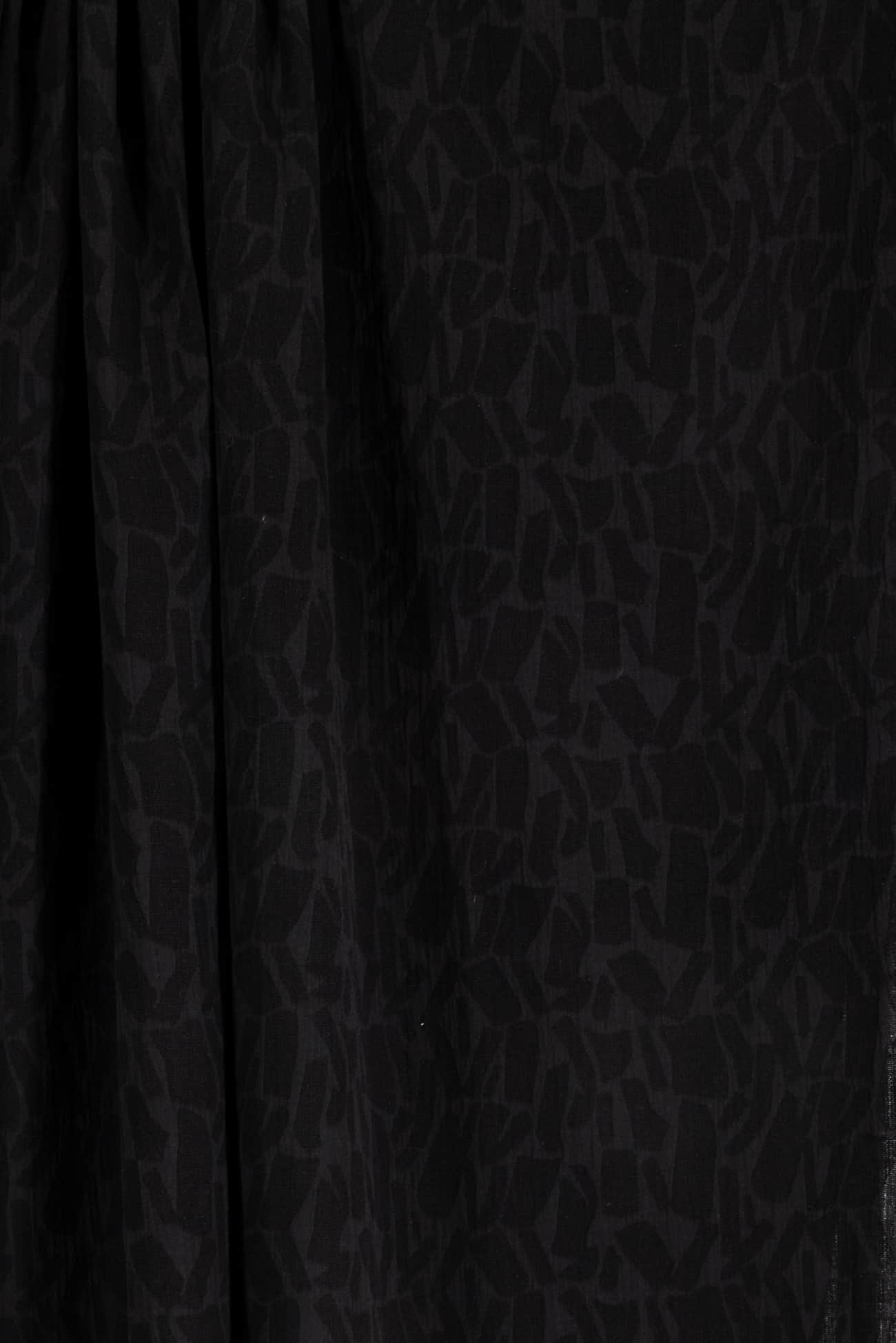 Black Flagstones Jacquard Woven