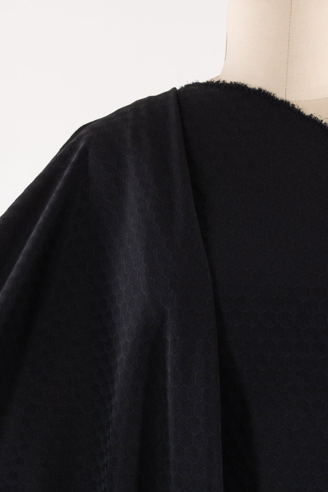 Black Honey French Viscose Double Knit