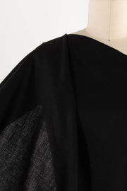 Black Ink Hanky Linen Woven