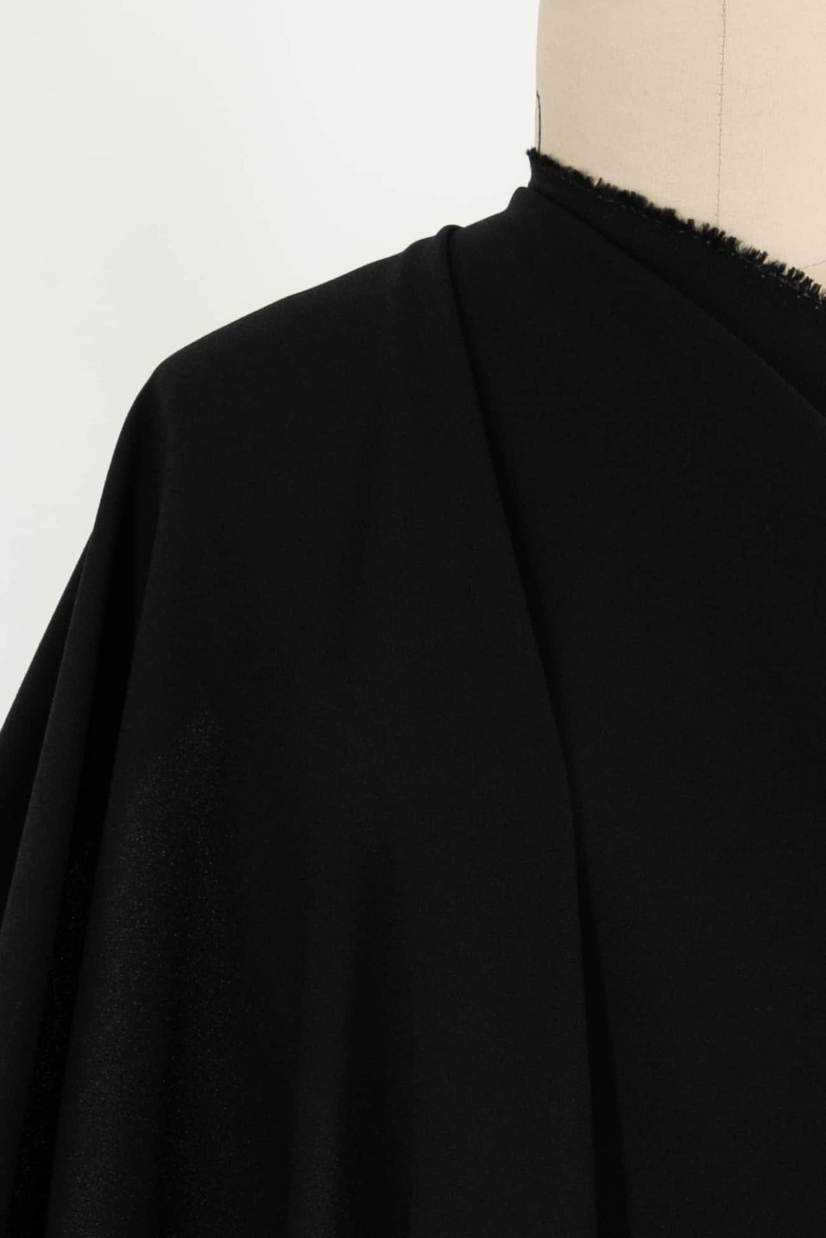 Black Italian Kimono Crepe Woven - Marcy Tilton Fabrics