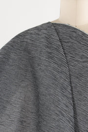 Black Mini Check Ripple Japanese Cotton Woven - ENDCUT