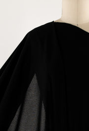 Black Mist Italian Cotton/Silk Double Knit