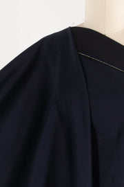 Black Out Blue Italian Stretch Cotton Denim Woven