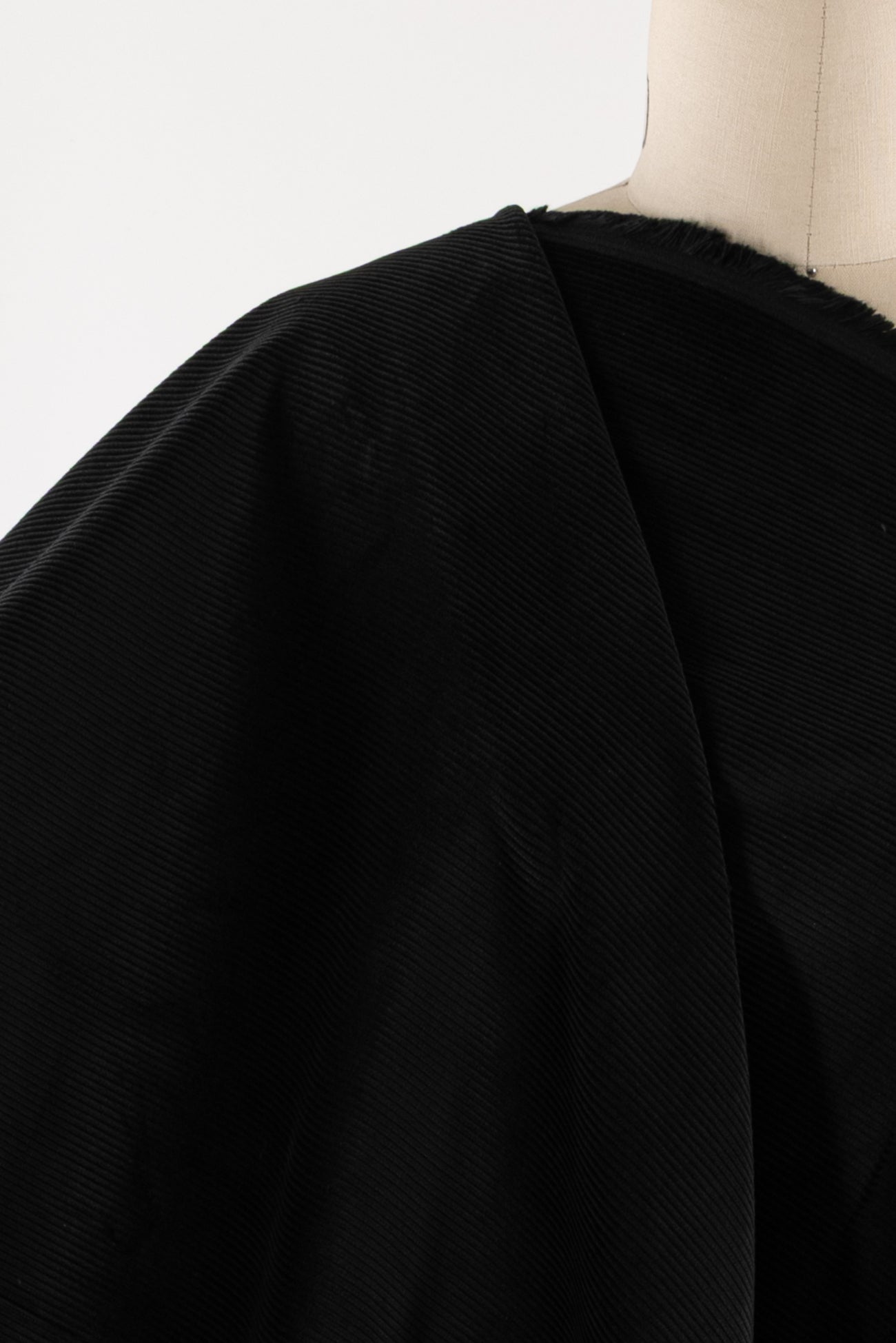 Top Hat Black French Cotton Corduroy Woven