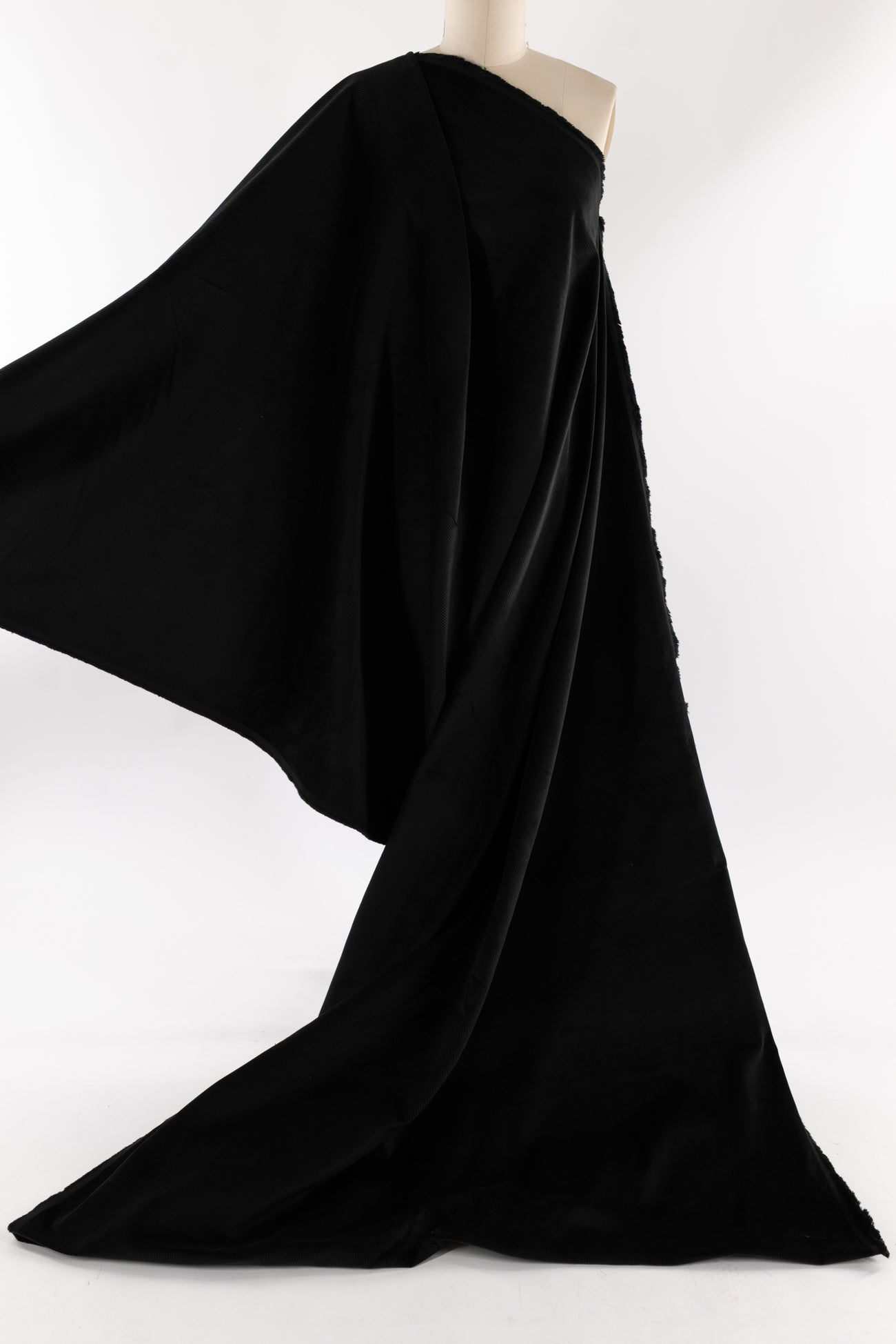 Top Hat Black French Cotton Corduroy Woven