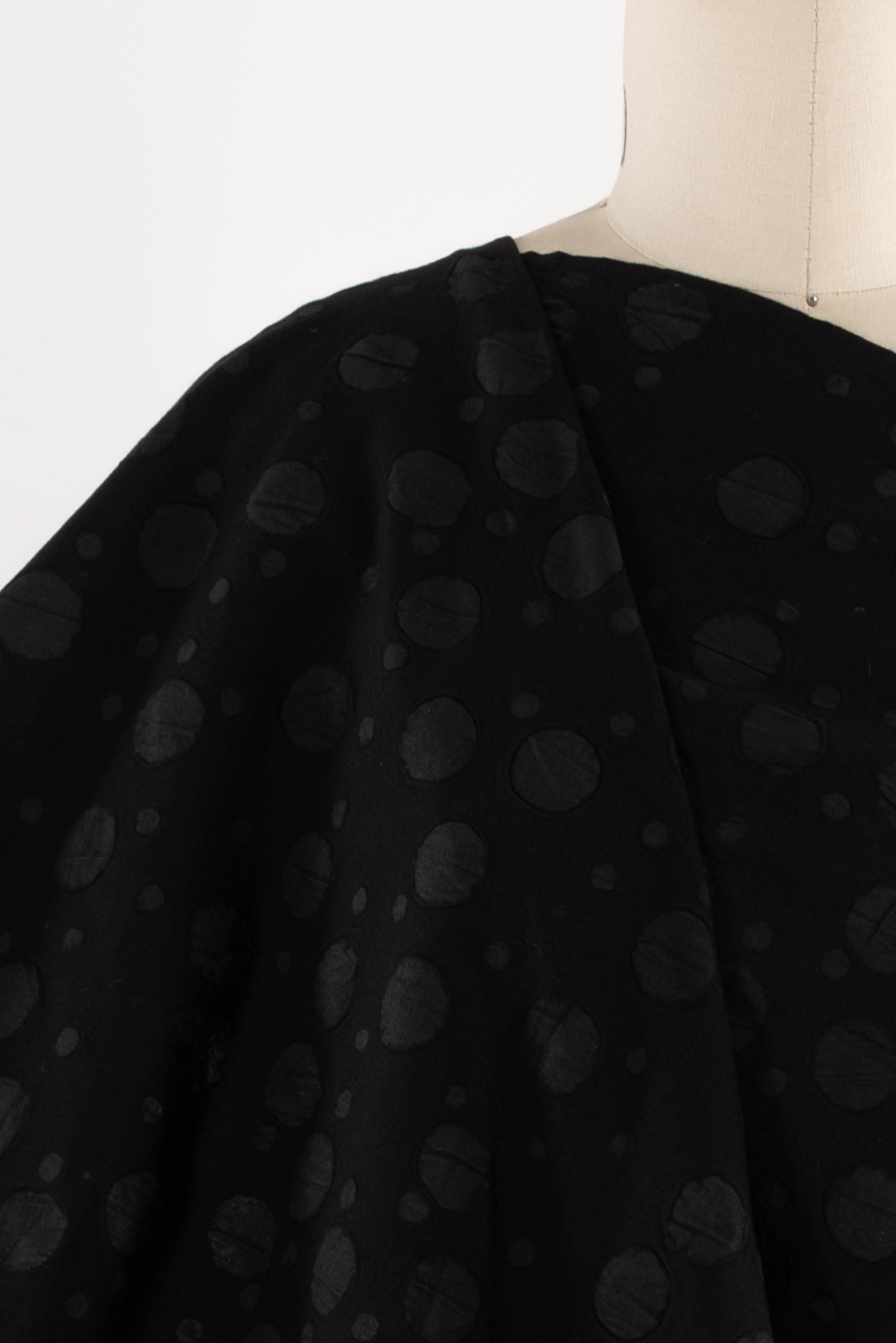 Blackout Dots Cotton Plissé Woven