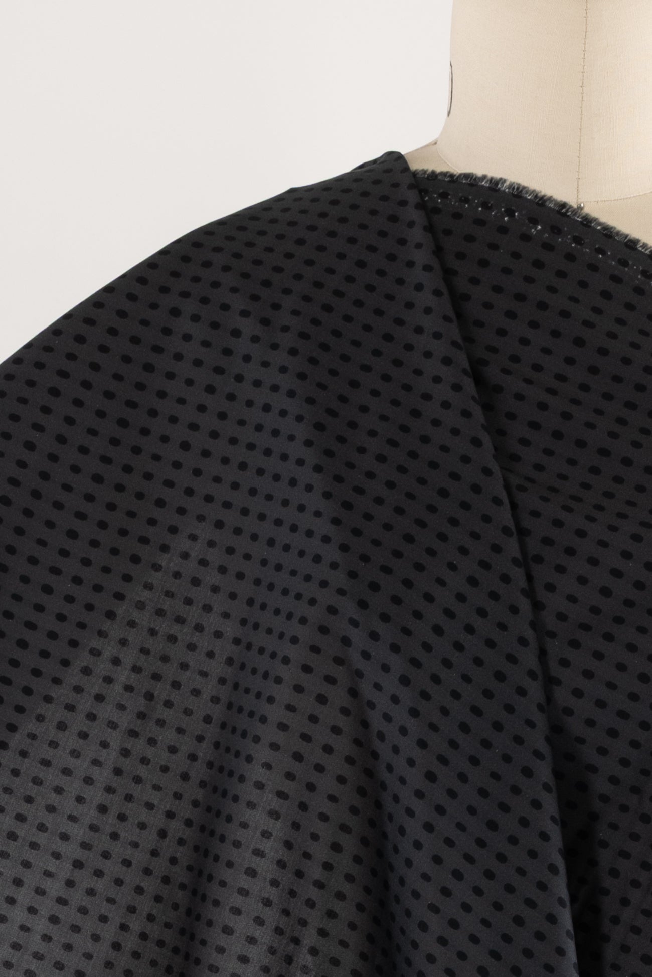 Black Pebbles Cotton Woven
