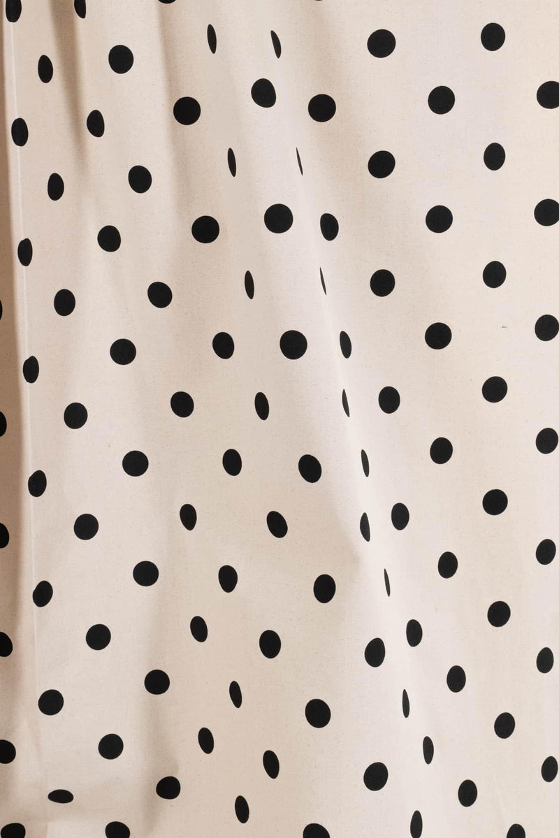 Black Point Dots Cotton Canvas Woven - Marcy Tilton Fabrics