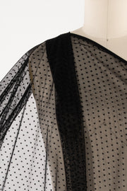 Black Point Mesh Knit