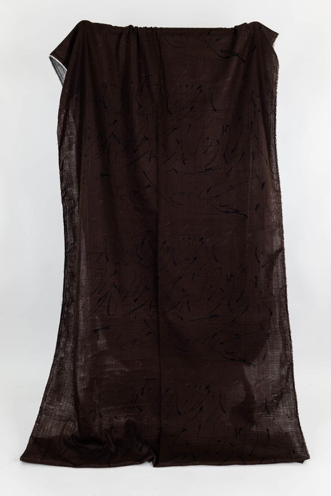 Black Walnut Japanese Cotton Double Gauze Woven - Marcy Tilton Fabrics