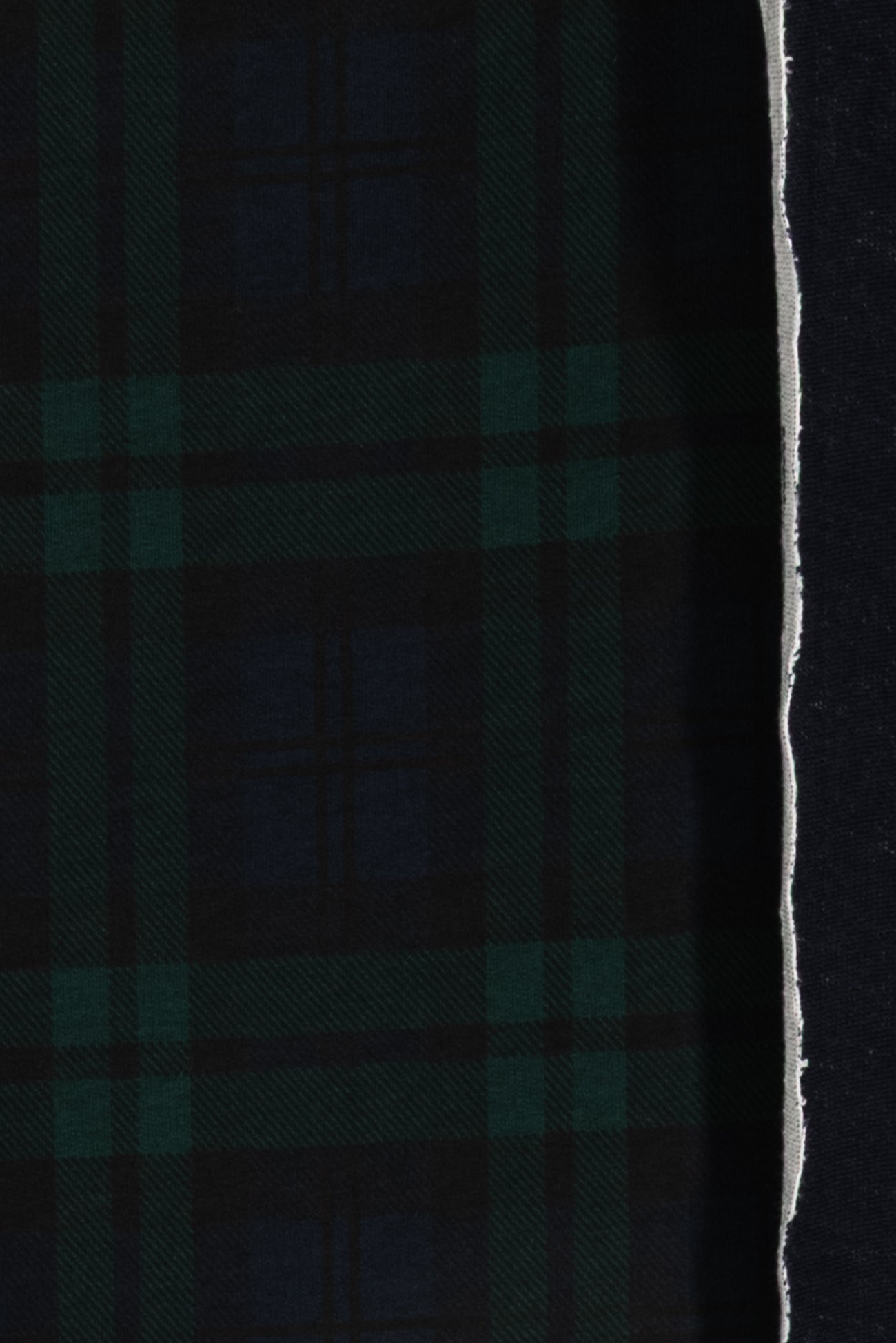 Black Watch Cotton French Terry Knit