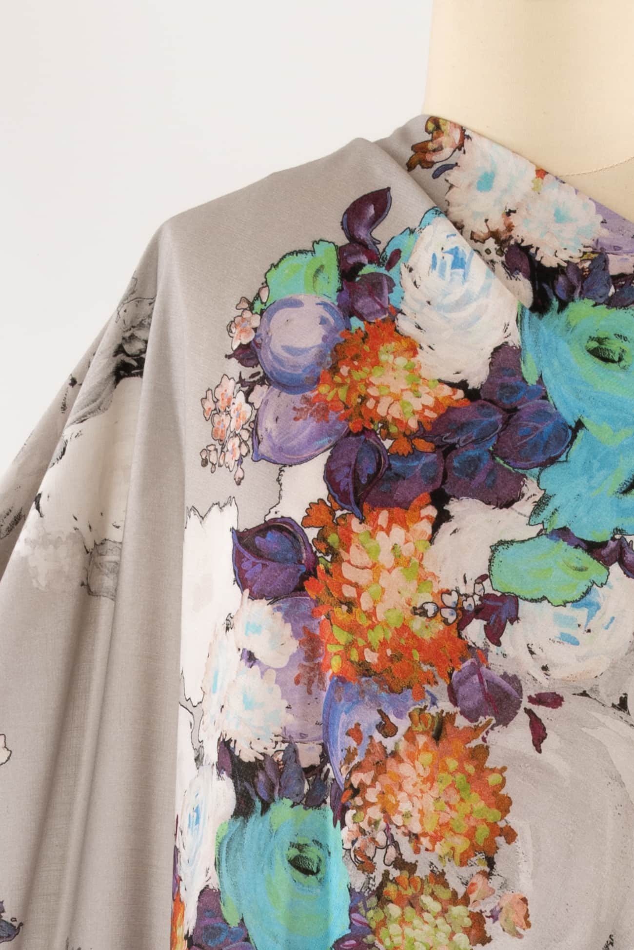 Blooming Italian Viscose Crepe Woven