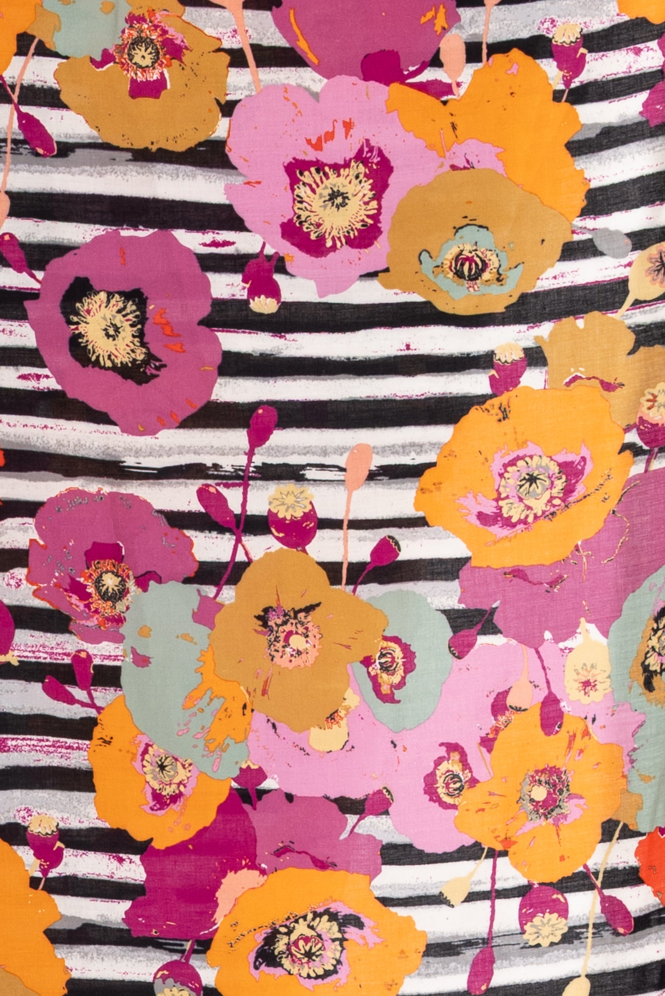 Blossom Stripes Cotton Knit