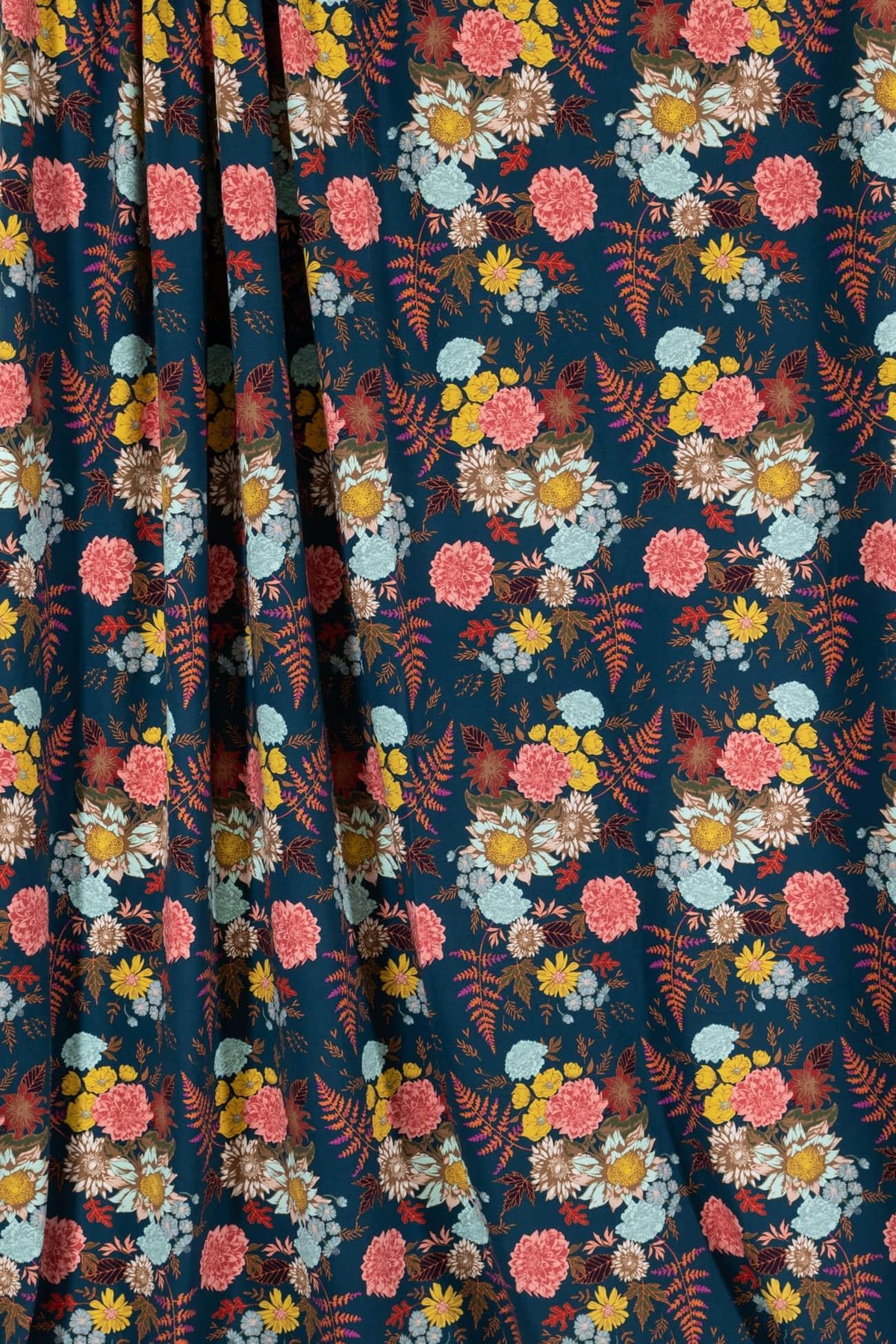 Blue Autumn Cotton Knit - Marcy Tilton Fabrics