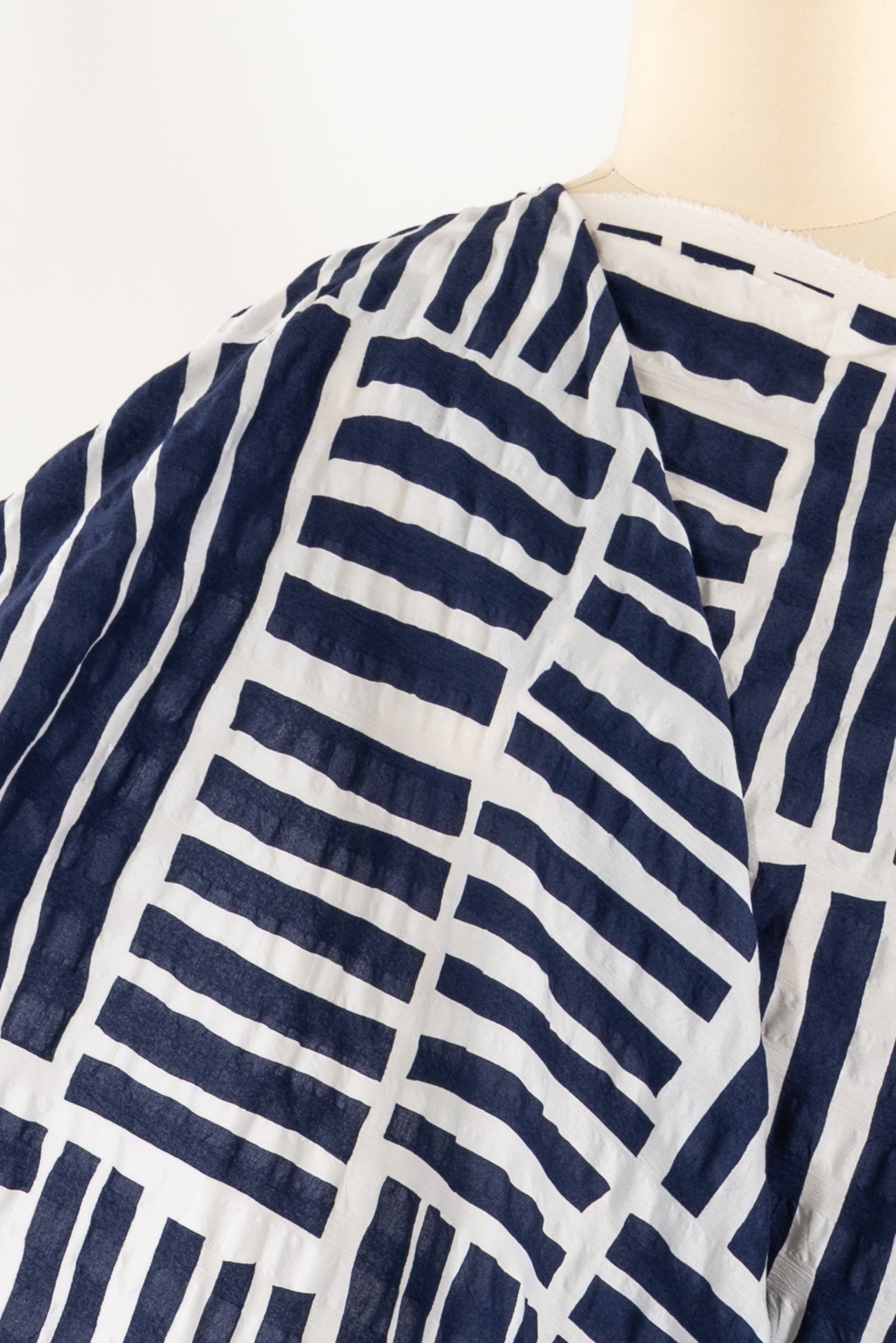 Blue Bayou Japanese Cotton Seersucker Woven