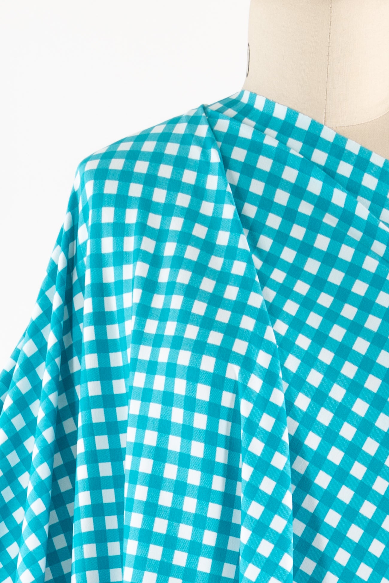 Blueberry Checks Danish Cotton Knit