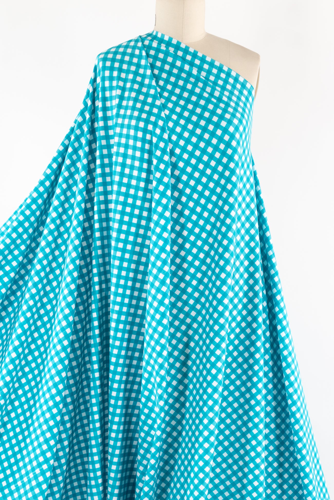 Blueberry Checks Danish Cotton Knit