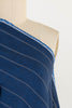 Blueberry Stripes Crossweave Euro Linen Woven - Marcy Tilton Fabrics