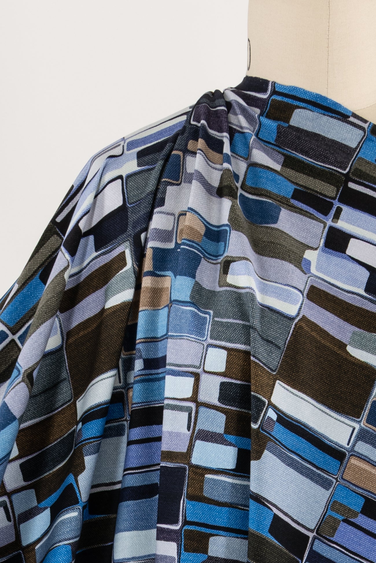 Blue Blocks Dutch Cotton Knit