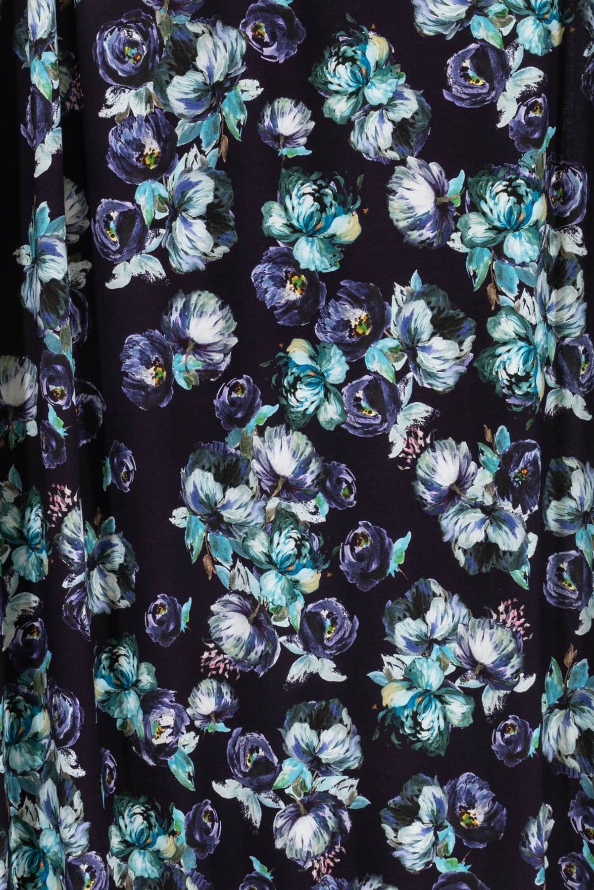 Blue Bouquet Viscose Knit