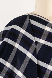 Blue Breeze Plaid Linen Woven