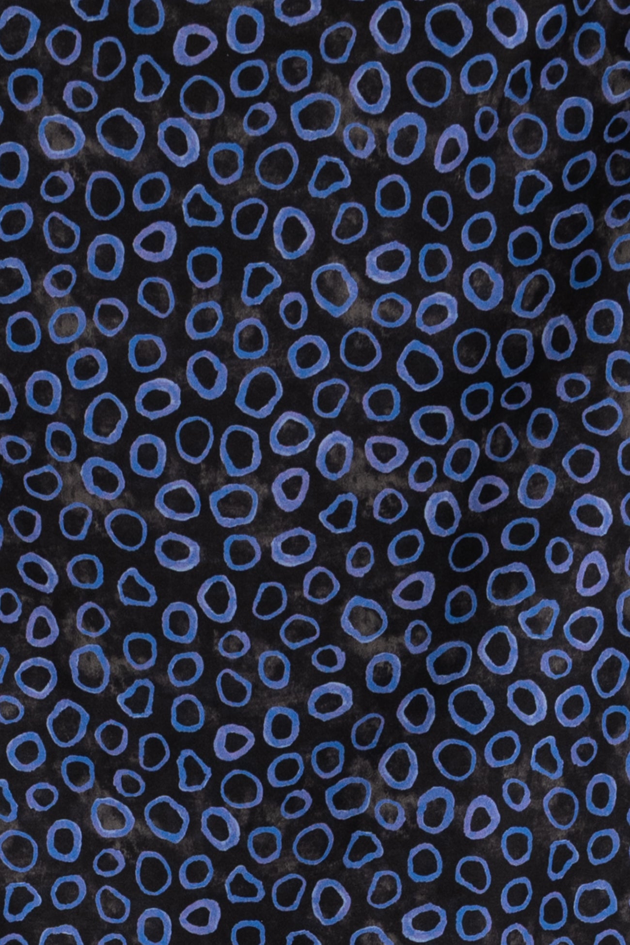 Circular Blues Cotton Woven