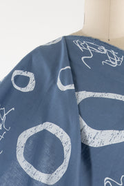 Blue Cloud Linen Woven