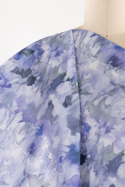 Blue Dahlias Cotton Woven