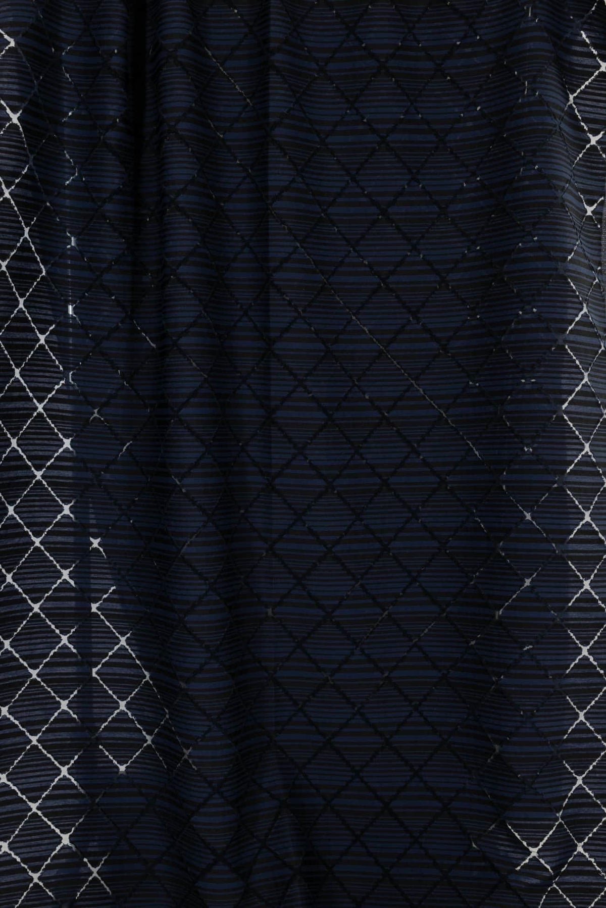 Blue Diamond Jacquard Italian Woven - Marcy Tilton Fabrics