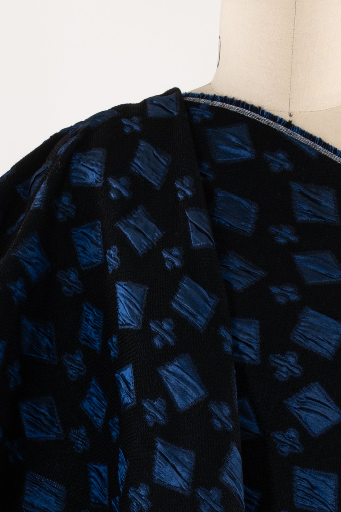 Blue Diamond French Brocade Woven