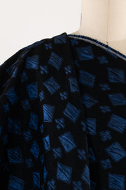 Blue Diamond French Brocade Woven