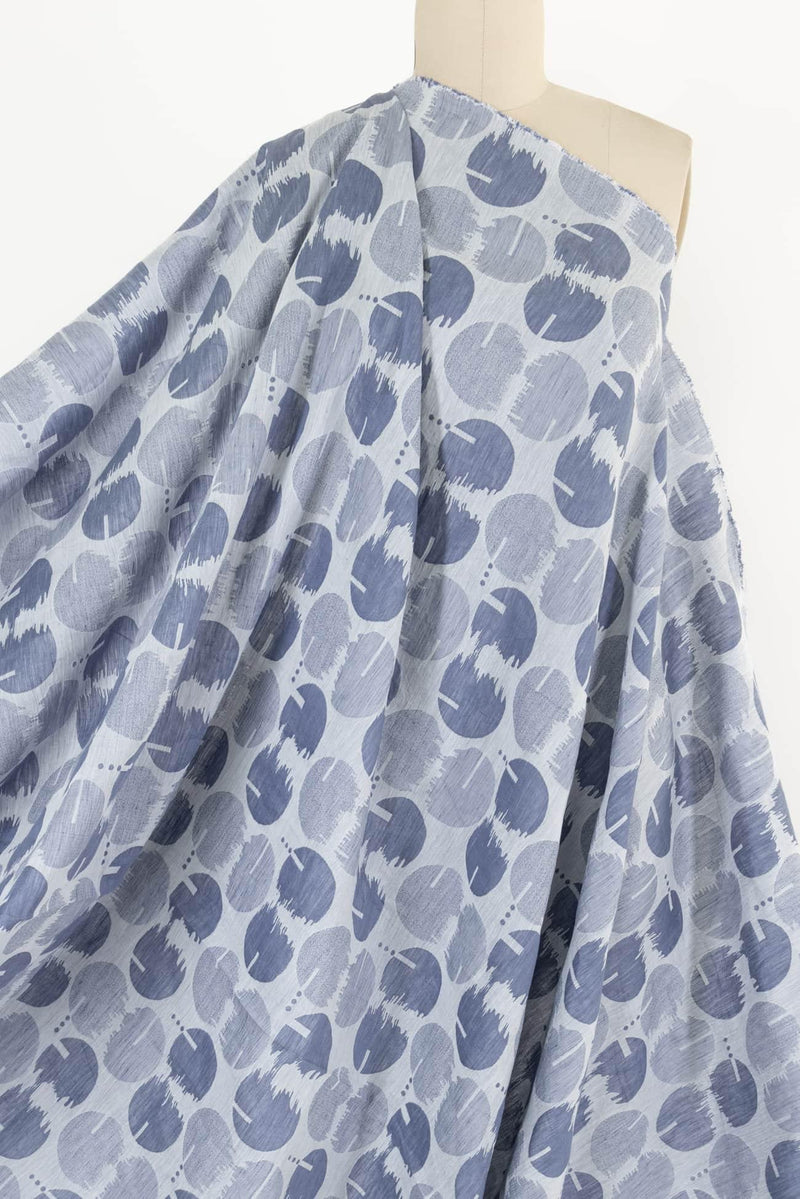 Blue Hills Linen Blend Jacquard Woven - Marcy Tilton Fabrics