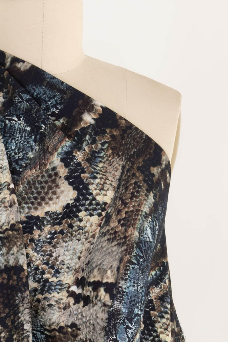 Blue Gecko Stretch Cotton Woven - Marcy Tilton Fabrics