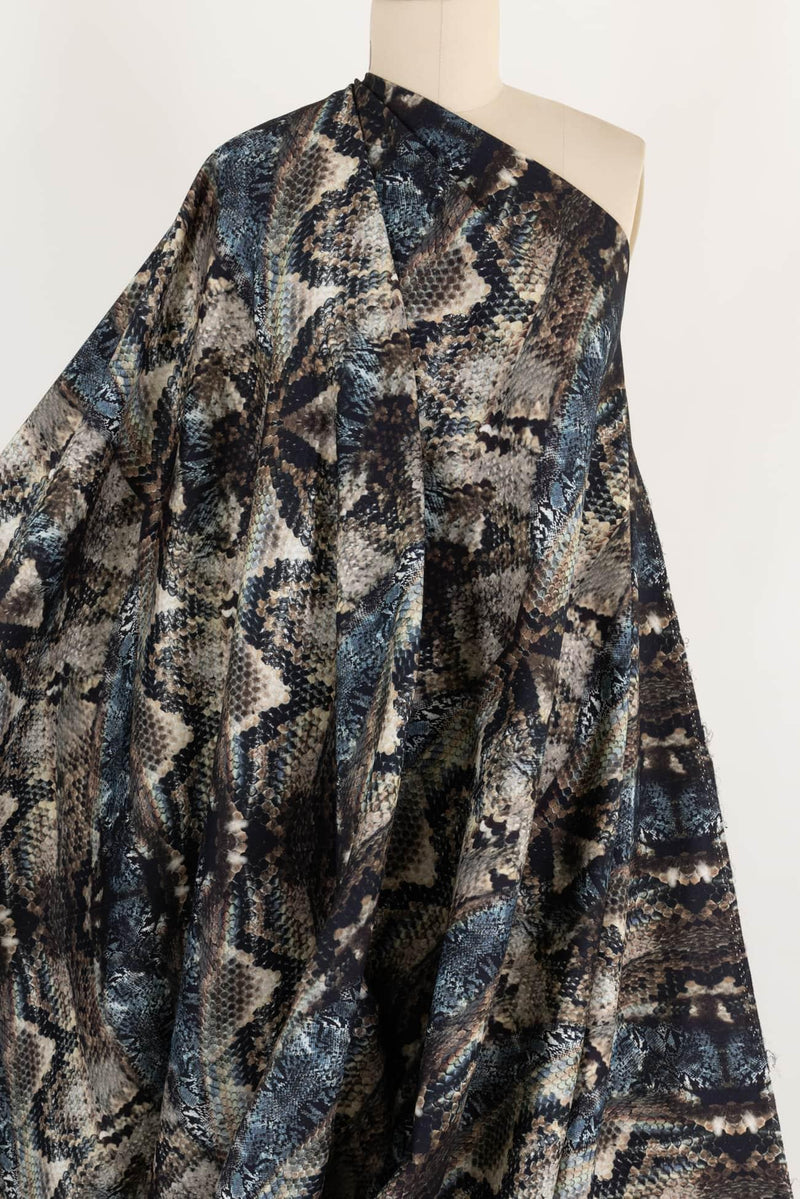 Blue Gecko Stretch Cotton Woven - Marcy Tilton Fabrics