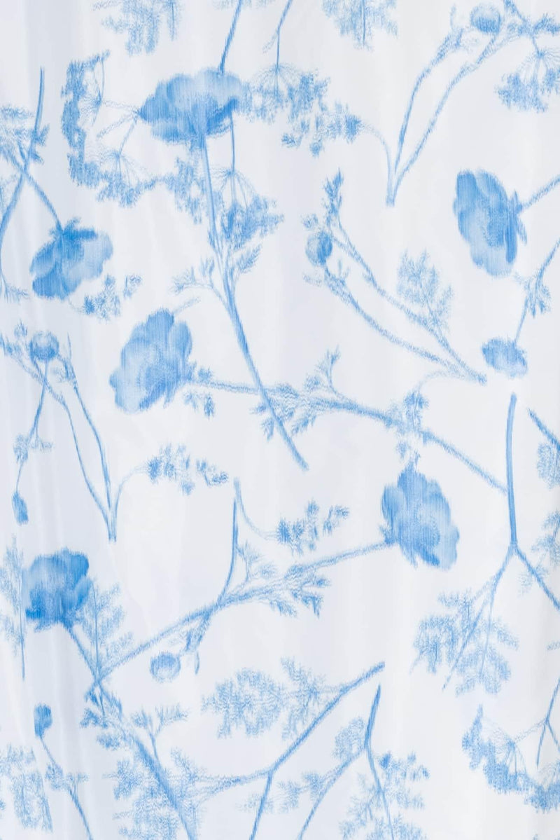 Blue Mist Silk Ikat Blend Woven - Marcy Tilton Fabrics