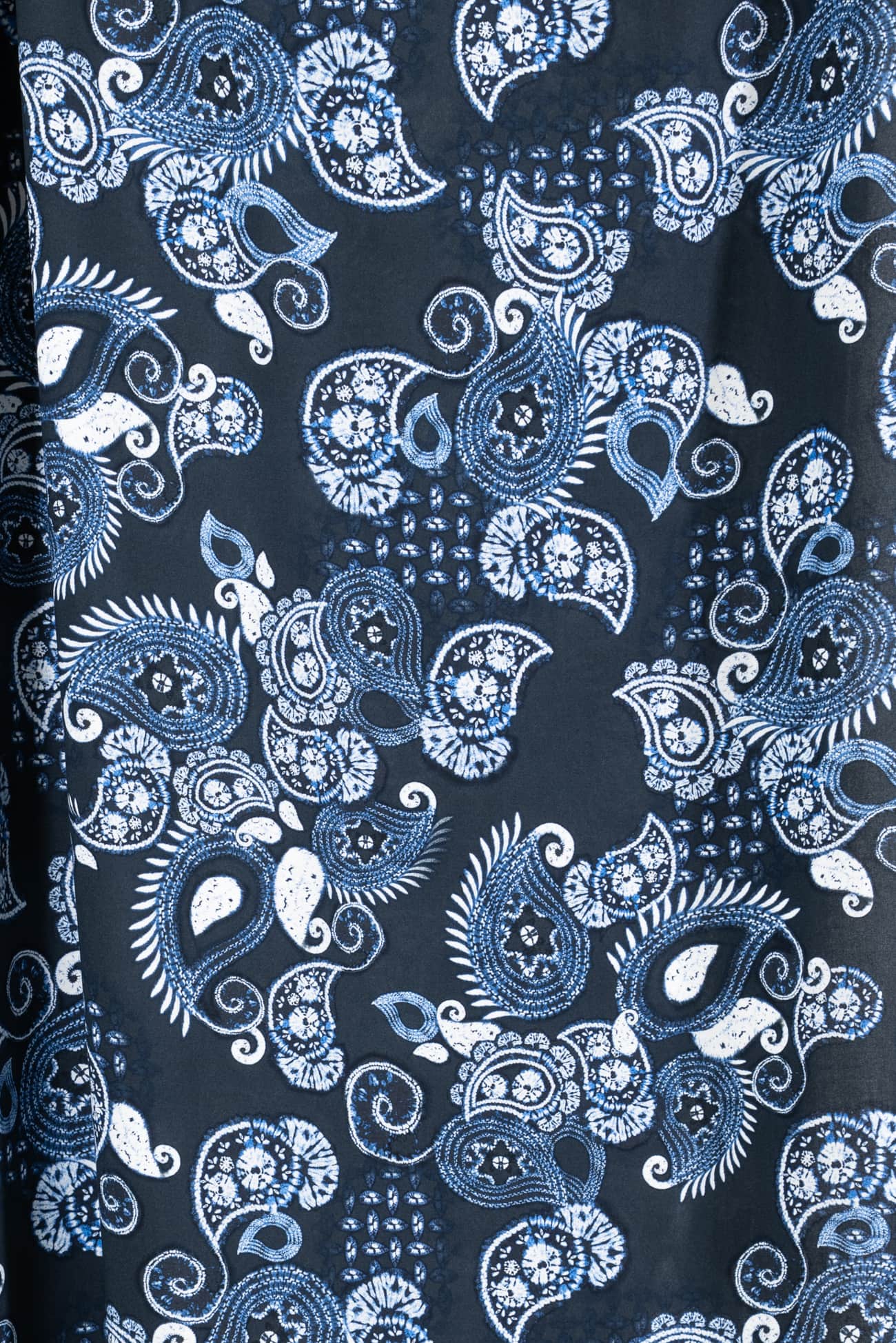 Blue Moon Paisley Italian EcoVero/Viscose Woven - Marcy Tilton Fabrics