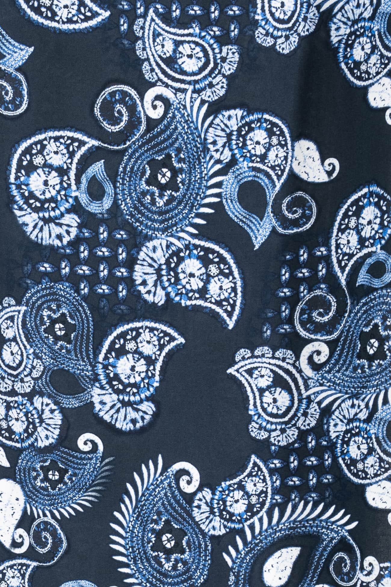 Blue Moon Paisley Italian EcoVero/Viscose Woven - Marcy Tilton Fabrics